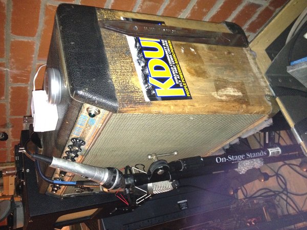 A '68 Deluxe Reverb I had to have off ebay.  Prob made up for the other "free" amps I guess.  Love this bitch so much....