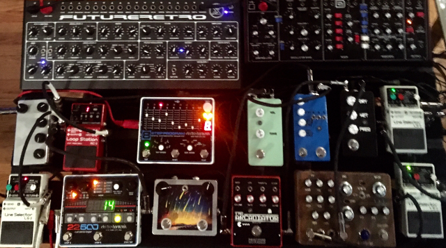 One of my semi-modular pedalboards for guitar/synth