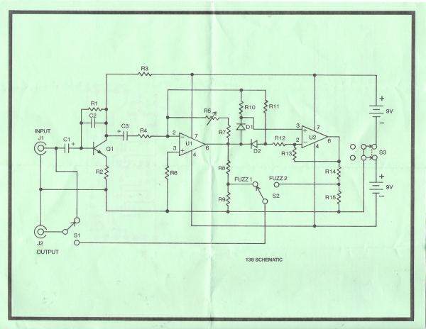 Graymark Fuzz Box kit schem