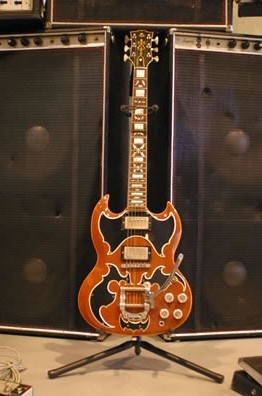 he did all the modifications to his guitars himself.